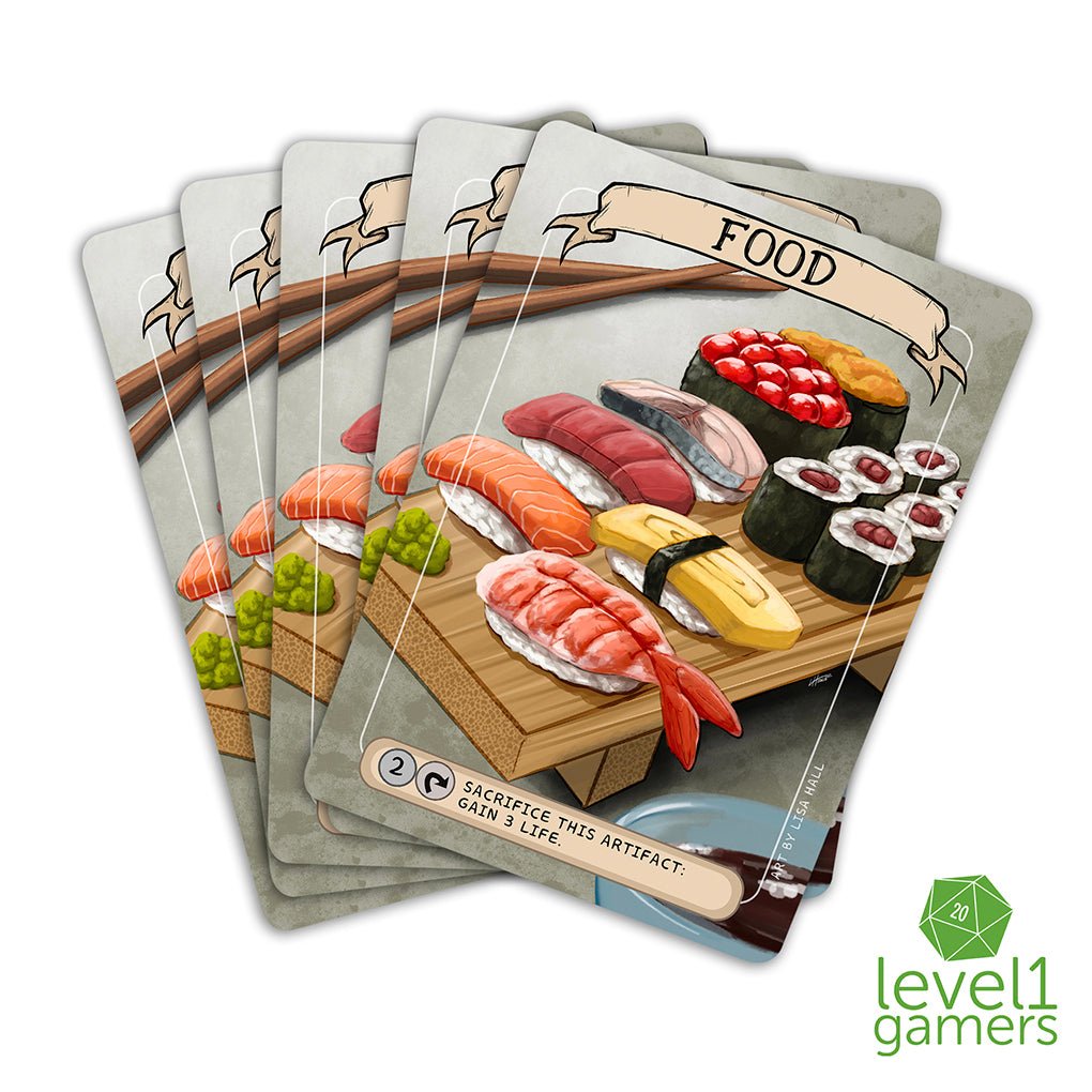 Sushi Food Token Magic Card Pack (5 Cards) - Preorder Level 1 Gamers