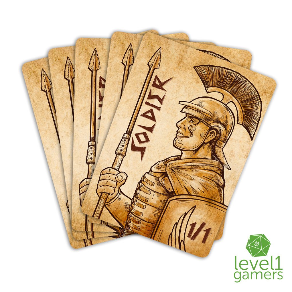 Roman Centurion Soldier Token Magic Card Pack (5 Cards) - Preorder Level 1 Gamers