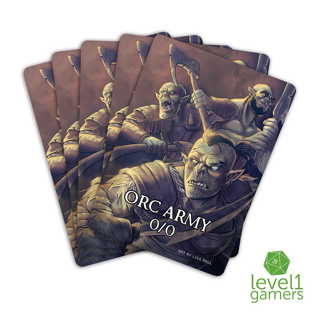 Orc Army Token Magic Card Pack (5 Cards) - Preorder Level 1 Gamers