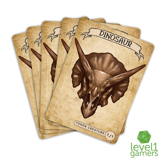 Dinosaur Token Magic Card Pack (5 Cards) - Preorder Level 1 Gamers