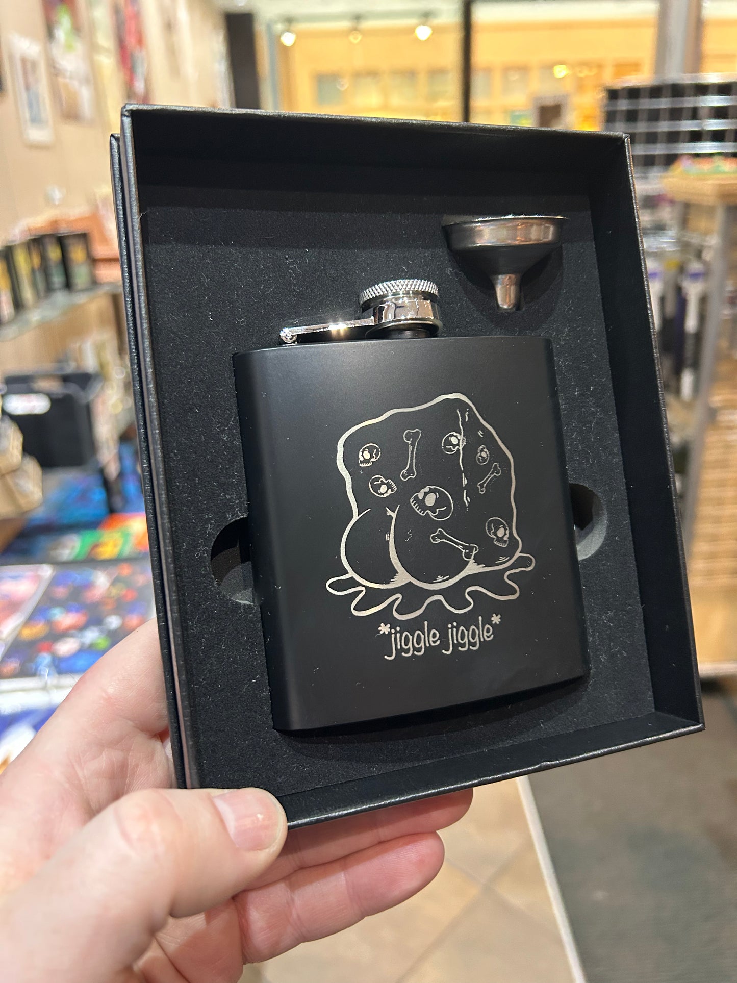 Dummy Thicc Gelatinous Cube Stainless Steel Flask Flasks Level 1 Gamers   