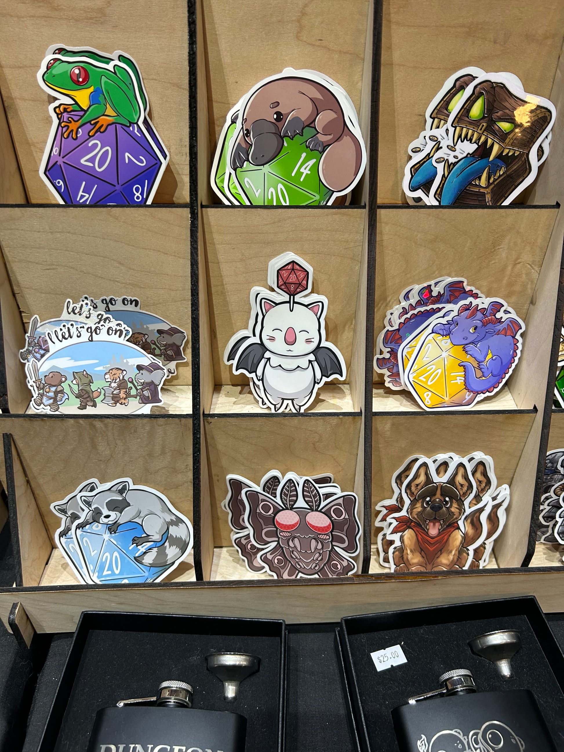 D20 Moogle Sticker  Level 1 Gamers   