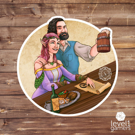 Elowyn & Porter - The Smoking Barrel Sticker - FanX Preorder  Level 1 Gamers   