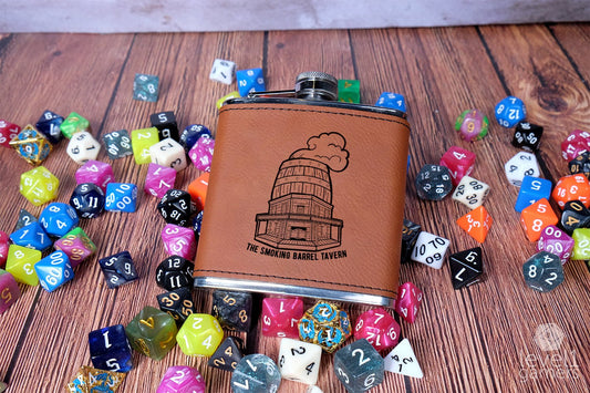 The Smoking Barrel Tavern Flask Box Set  Level 1 Gamers   