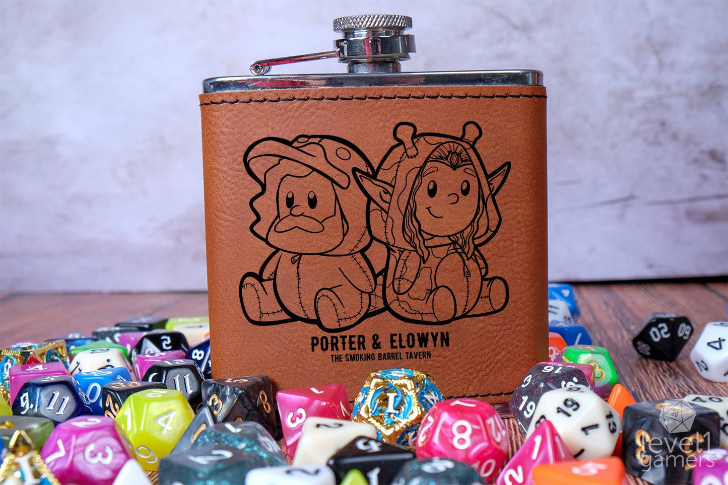 Elowyn & Porter Plushies - The Smoking Barrel Flask Set - FanX Preorder  Level 1 Gamers   