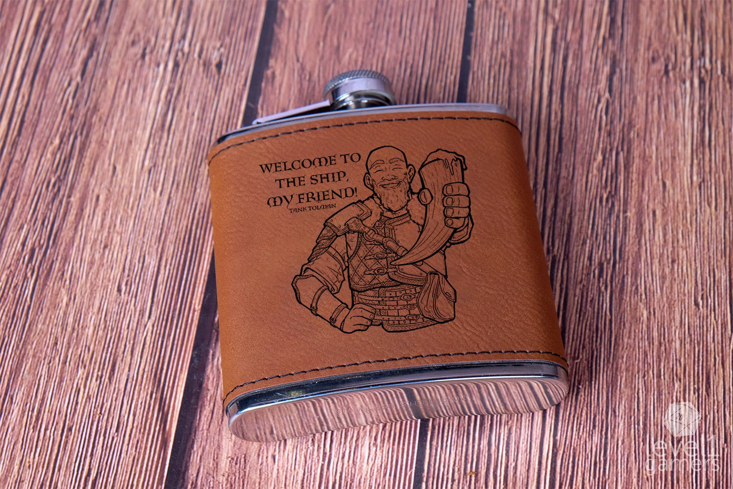 Tank Tolman Drinking Horn Flask Box Set  Level 1 Gamers   