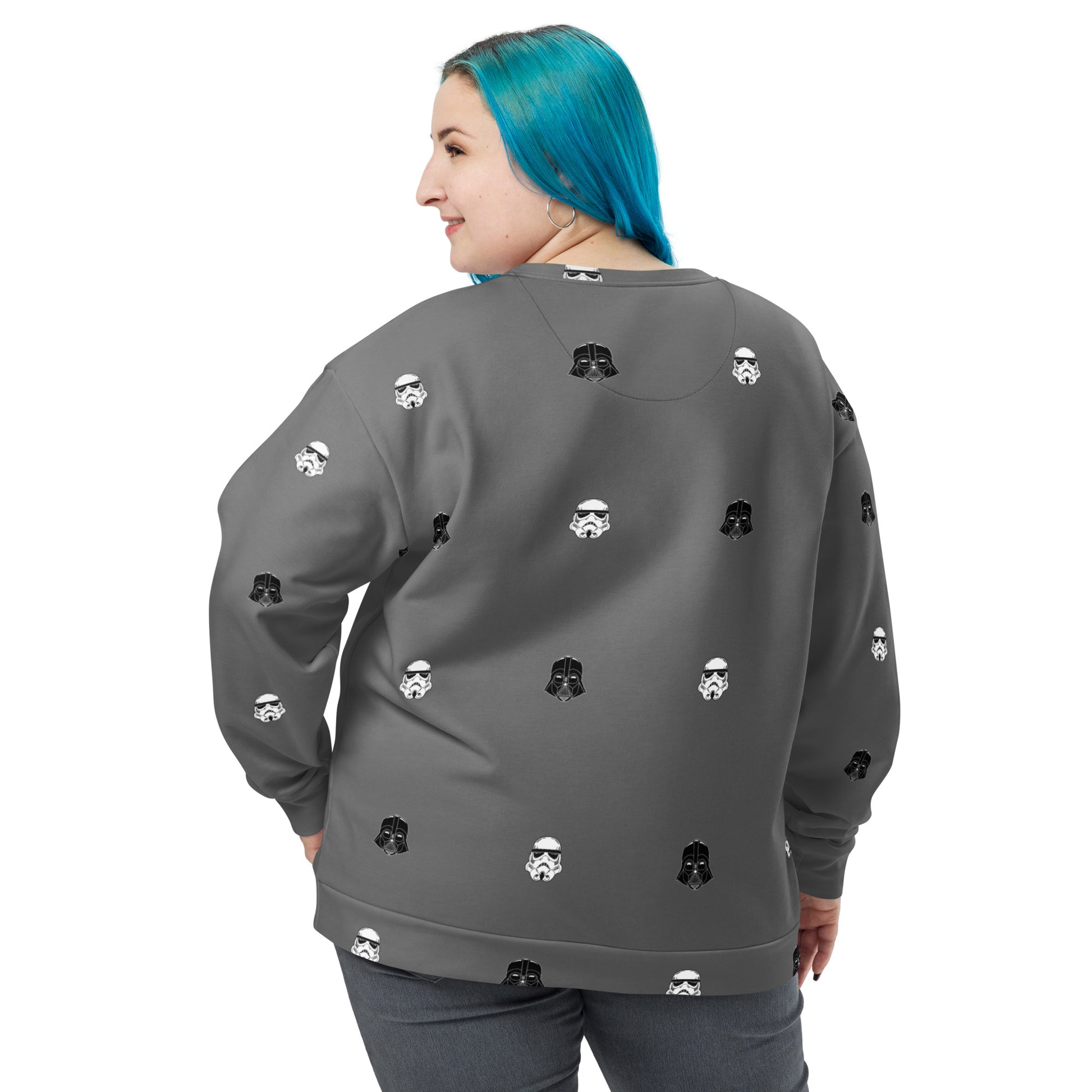 Helmet Pattern - Dark Side themed Unisex Sweatshirt Level 1 Gamers