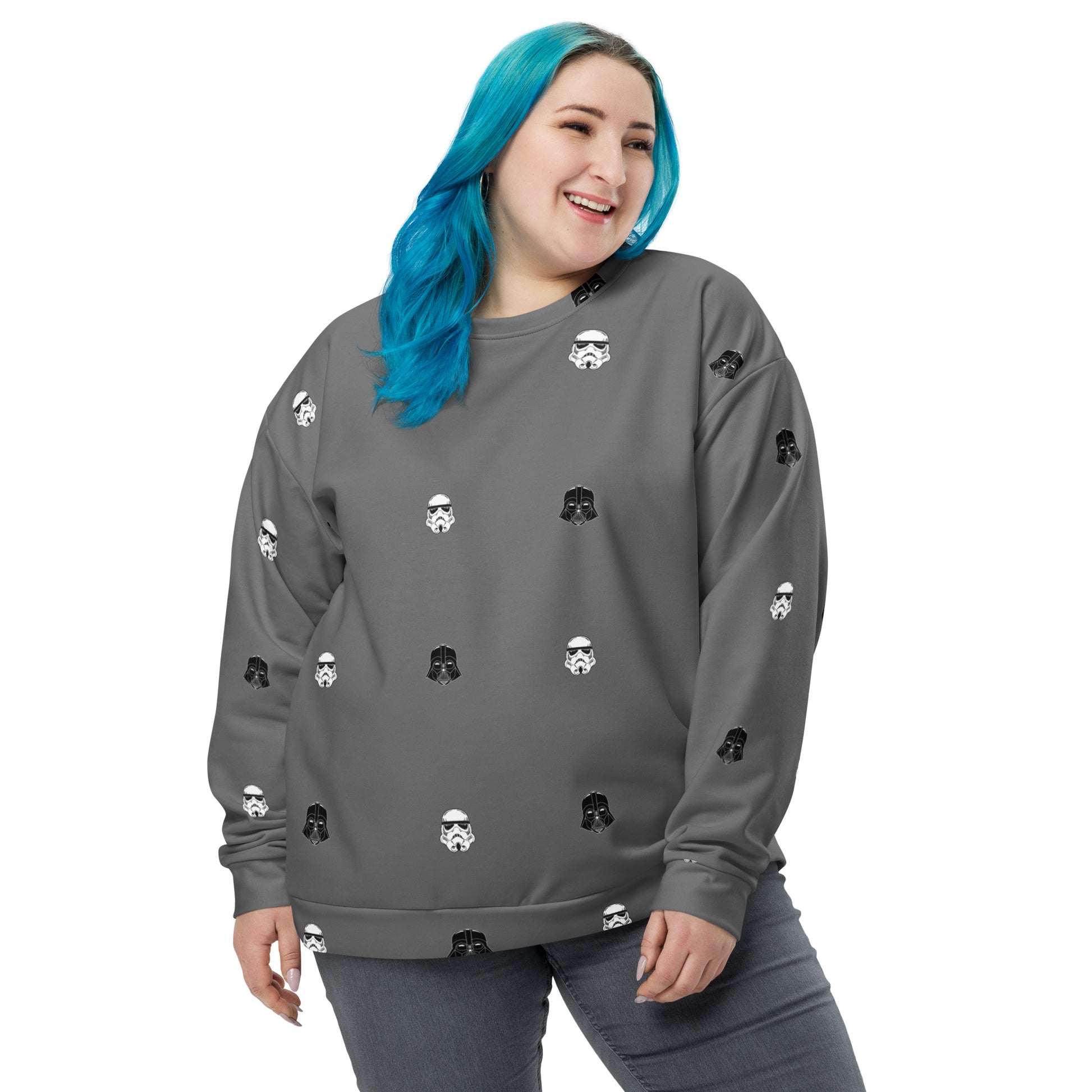 Helmet Pattern - Dark Side themed Unisex Sweatshirt Level 1 Gamers