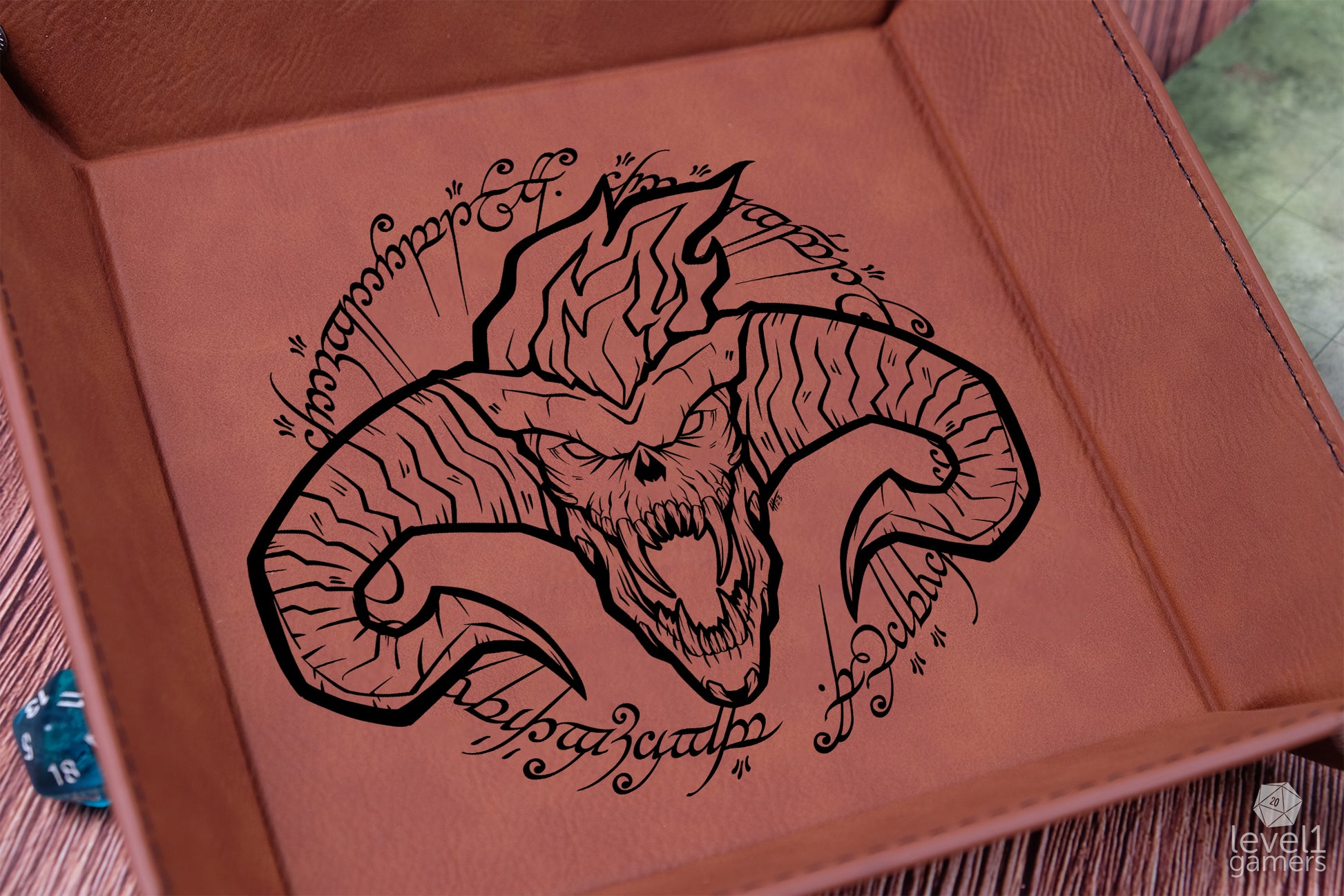 Balrog Dice Tray Dice Trays Level 1 Gamers
