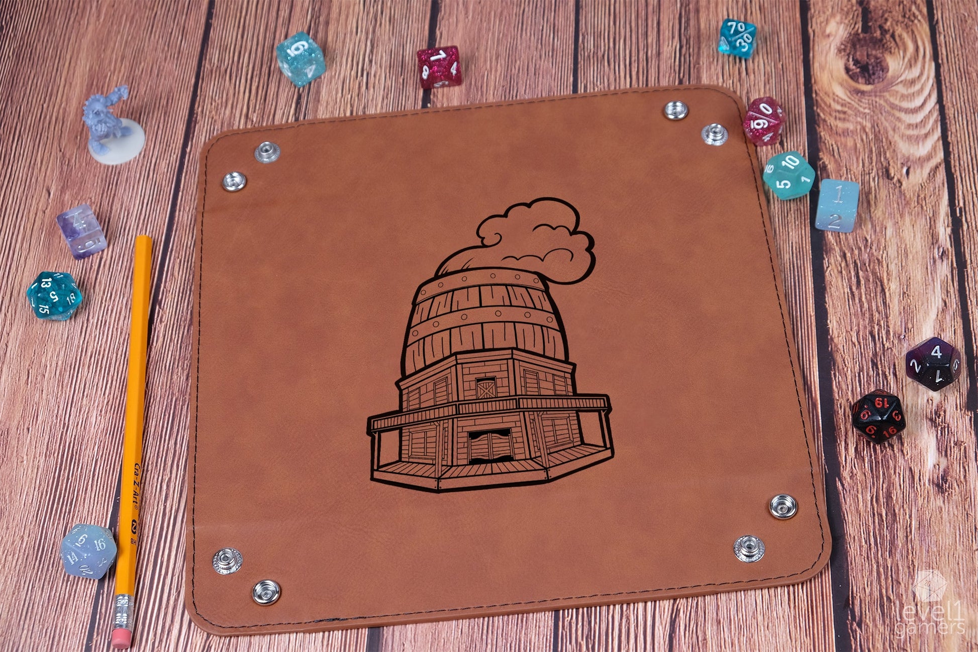 The Smoking Barrel Tavern Dice Tray Dice Trays Level 1 Gamers   