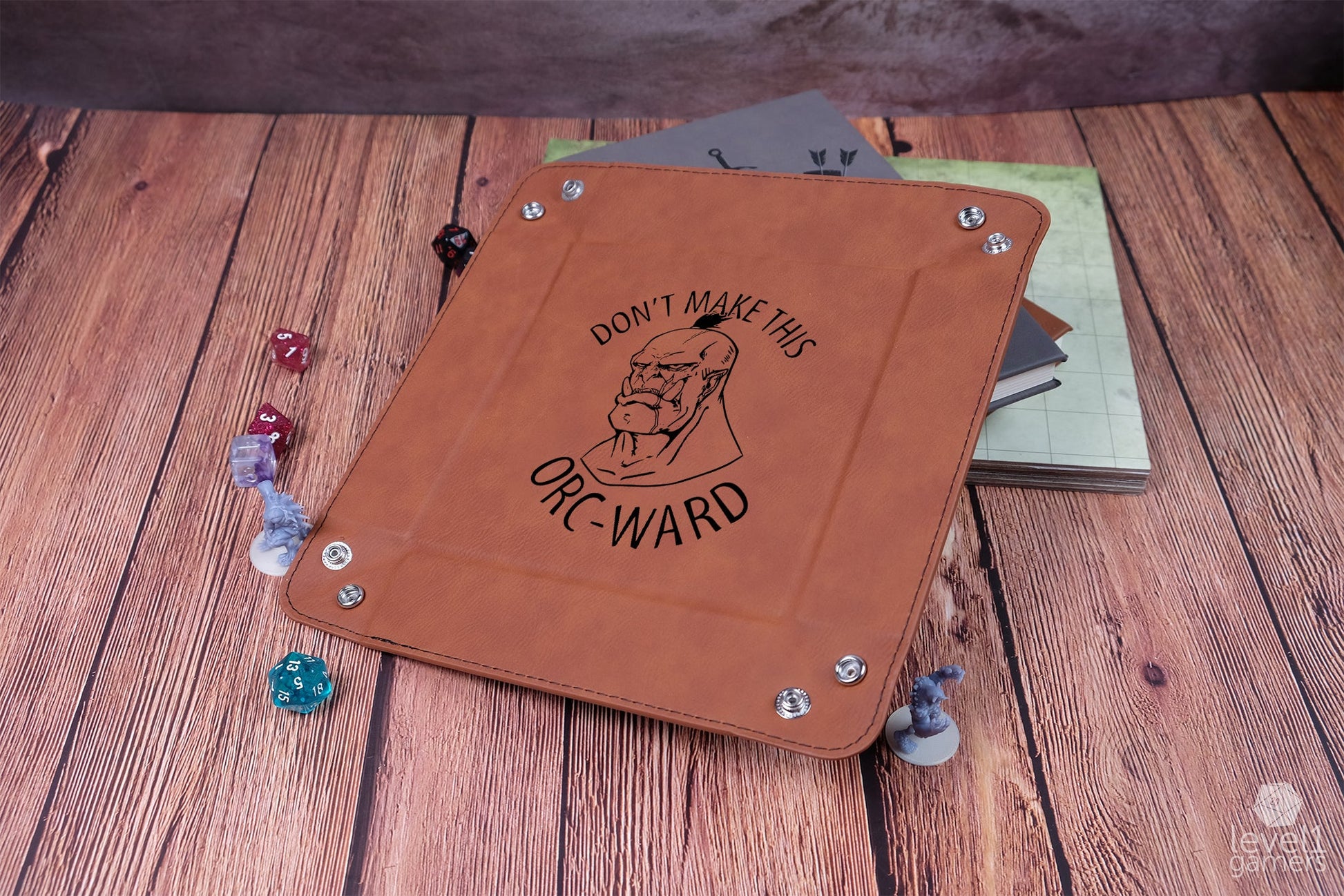 Don't Make This Orc-Ward Dice Tray Dice Trays Level 1 Gamers   