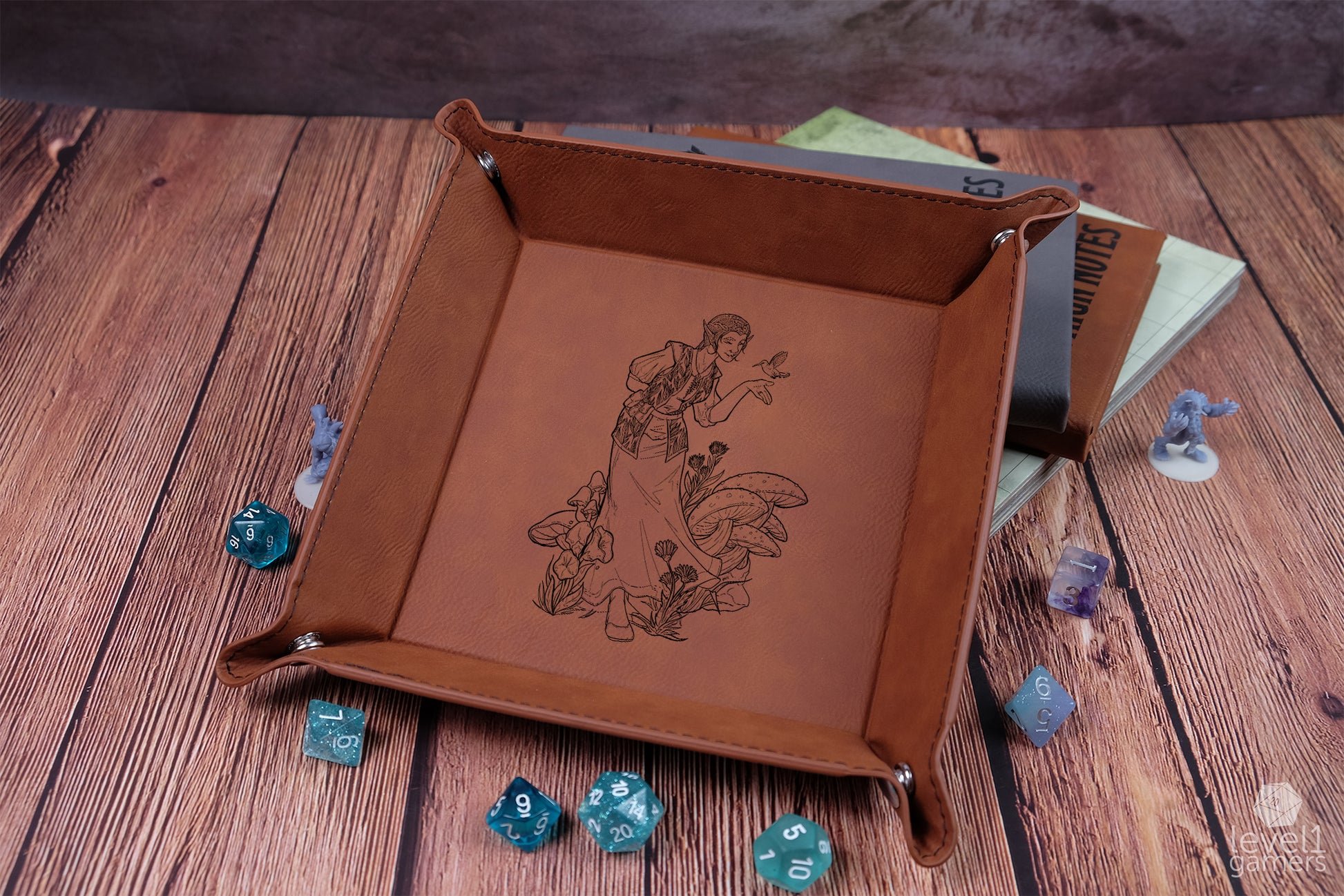 Elowyn - The Smoking Barrel Dice Tray - FanX Preorder Dice Trays Level 1 Gamers   