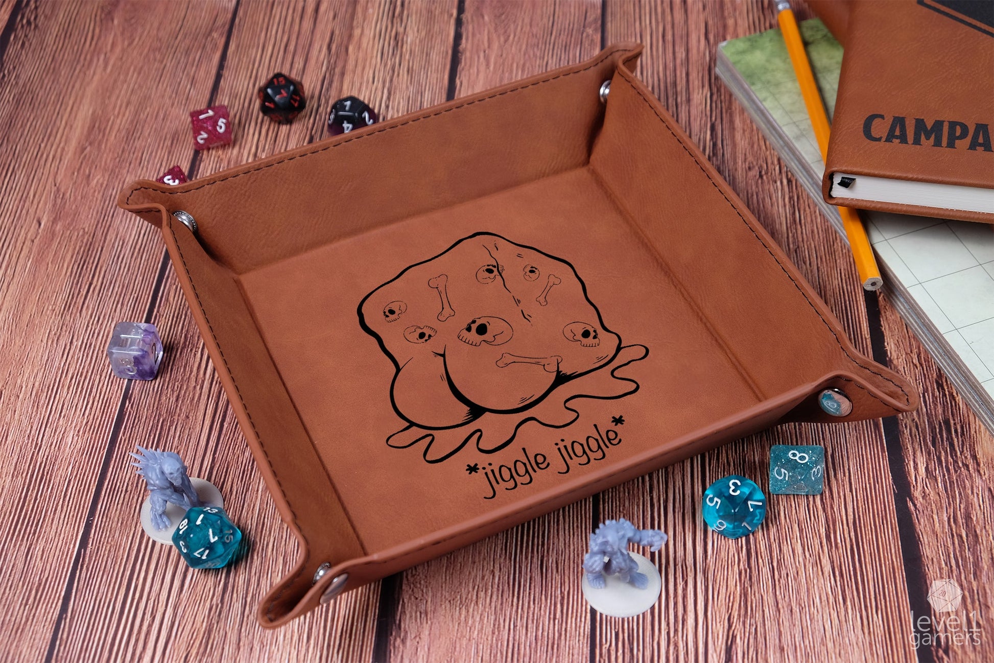 Dummy Thicc Gelatinous Cube Dice Tray Dice Trays Level 1 Gamers   