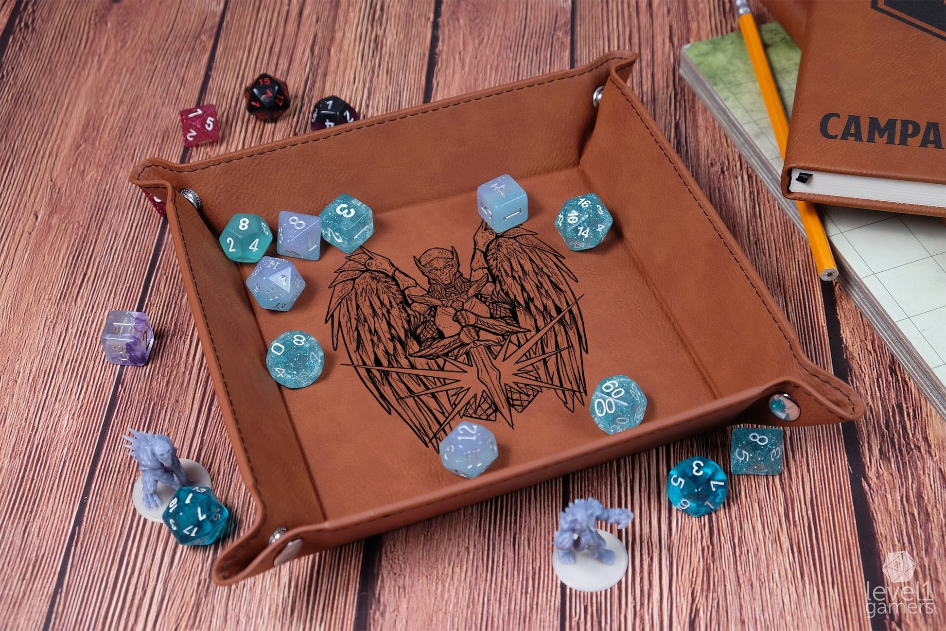 Angel Of Justice Dice Tray Dice Trays Level 1 Gamers   