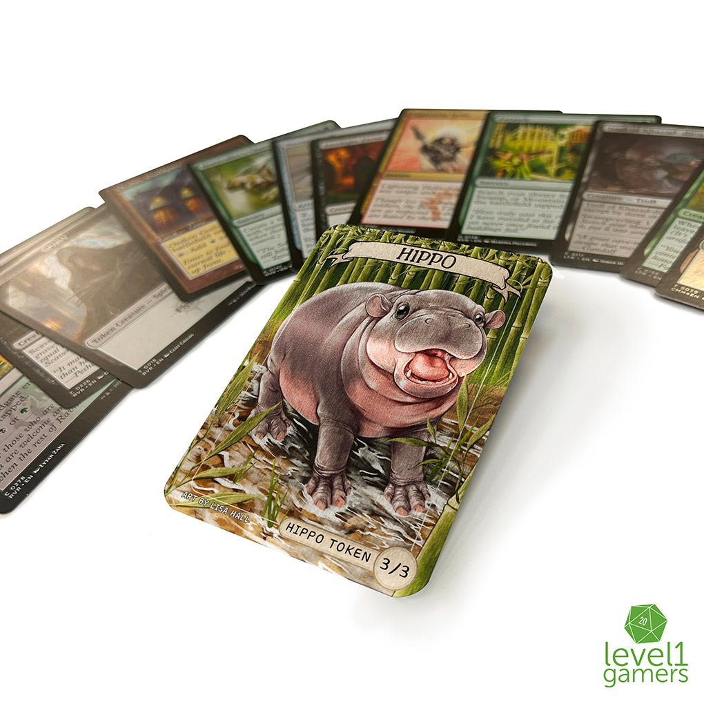 Pygmy Hippo - Metal Token Magic Card Level 1 Gamers