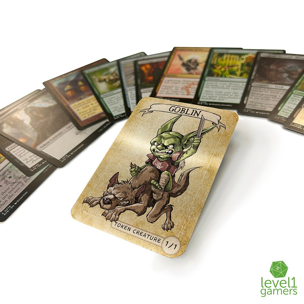 Fierce Goblin Metal Token Magic Card Level 1 Gamers