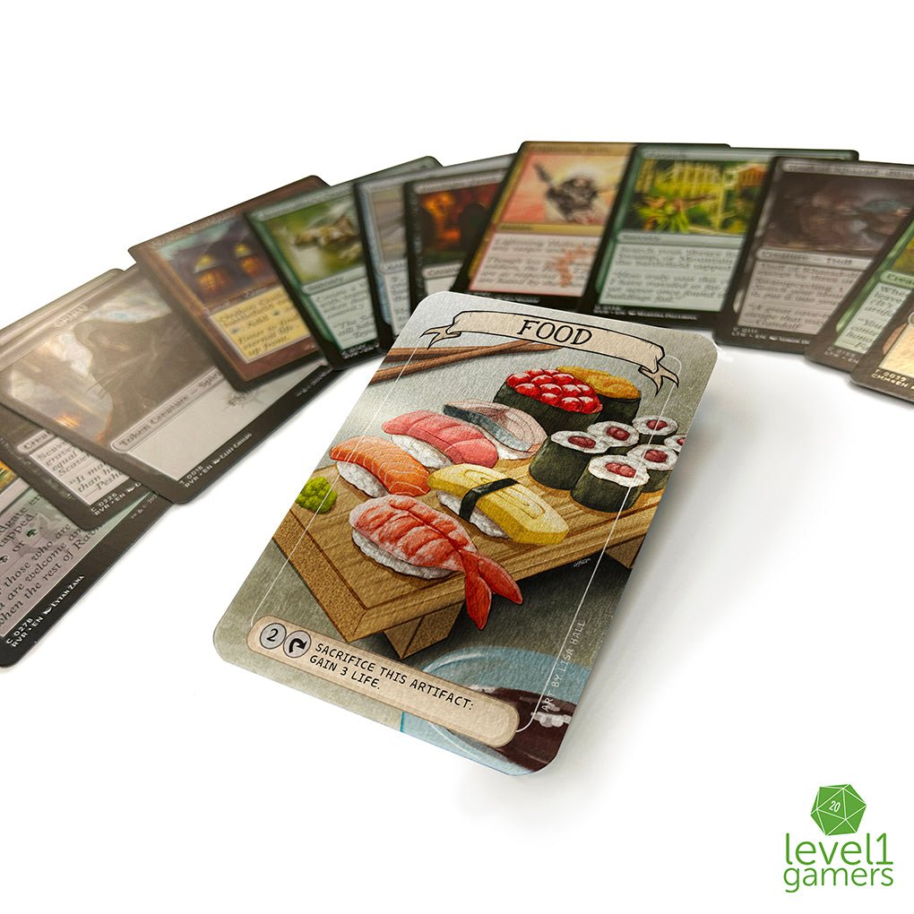 Sushi Food - Metal Token Magic Card Level 1 Gamers