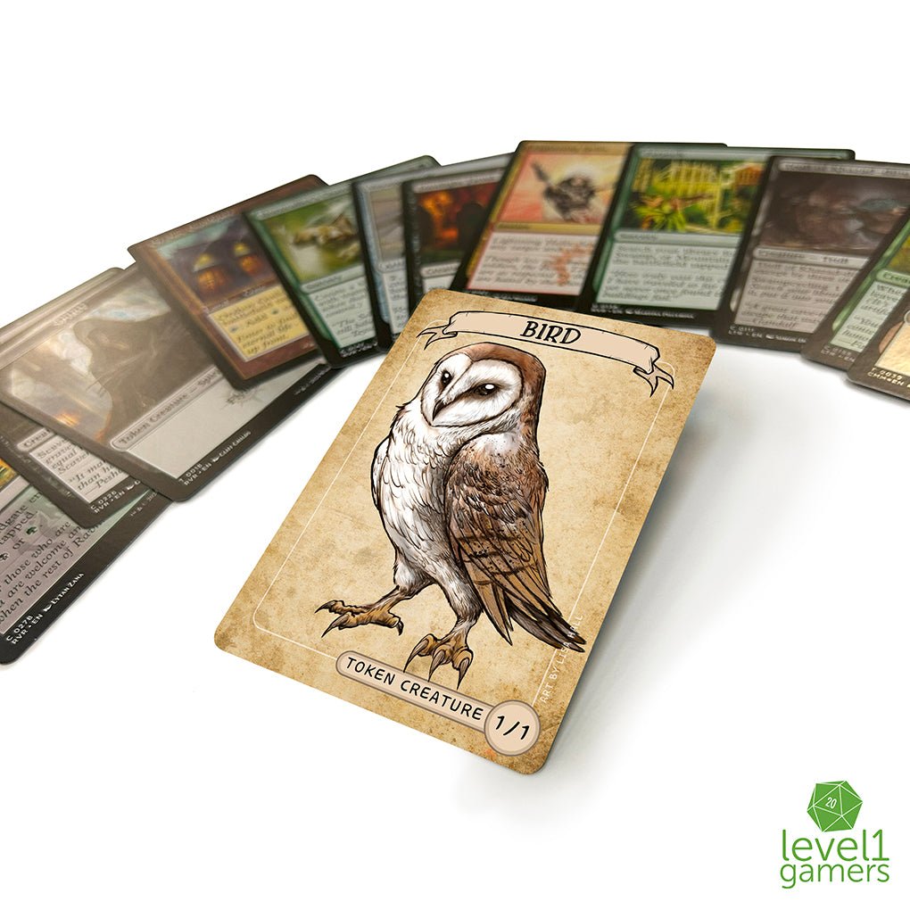 Bird Owl Token Magic Card Pack (5 Cards) - Preorder Level 1 Gamers