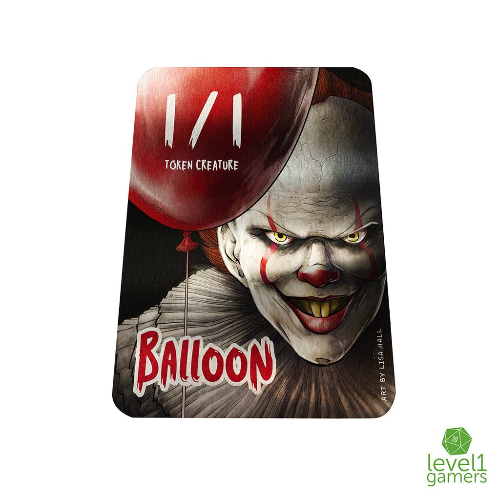 Balloon (Pennywise) - Metal Token Magic Card Level 1 Gamers