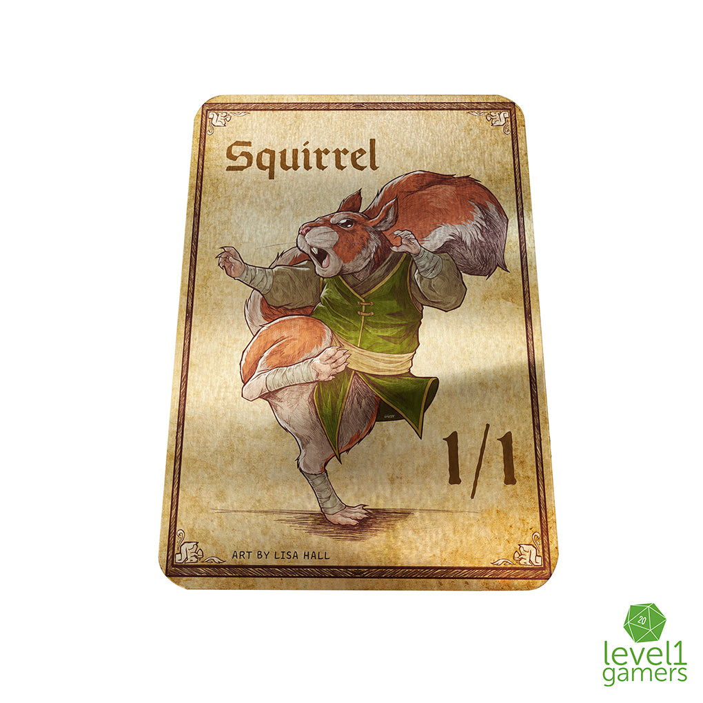 Squirrel - Metal Token Magic Card Level 1 Gamers