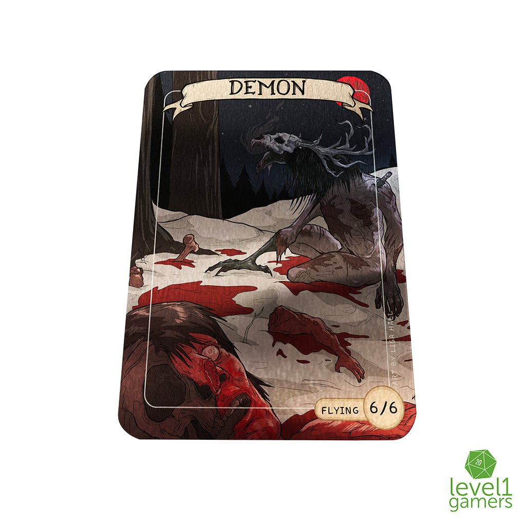 Demon - Metal Token Magic Card Level 1 Gamers