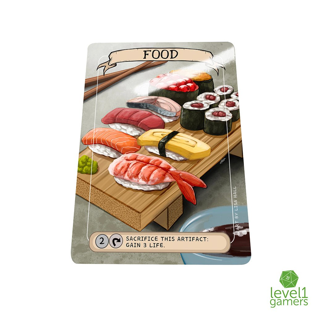 Sushi Food Token Magic Card Pack (5 Cards) - Preorder Level 1 Gamers