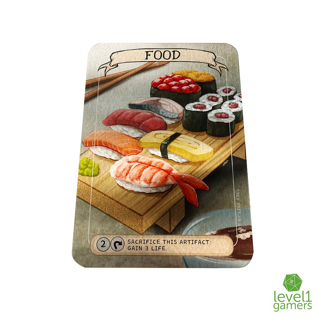 Sushi Food - Metal Token Magic Card Level 1 Gamers