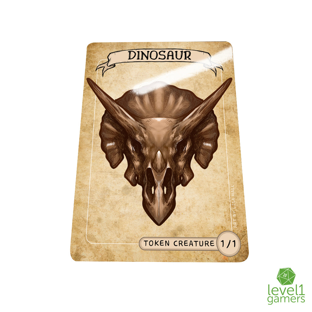 Dinosaur Token Magic Card Pack (5 Cards) - Preorder Level 1 Gamers