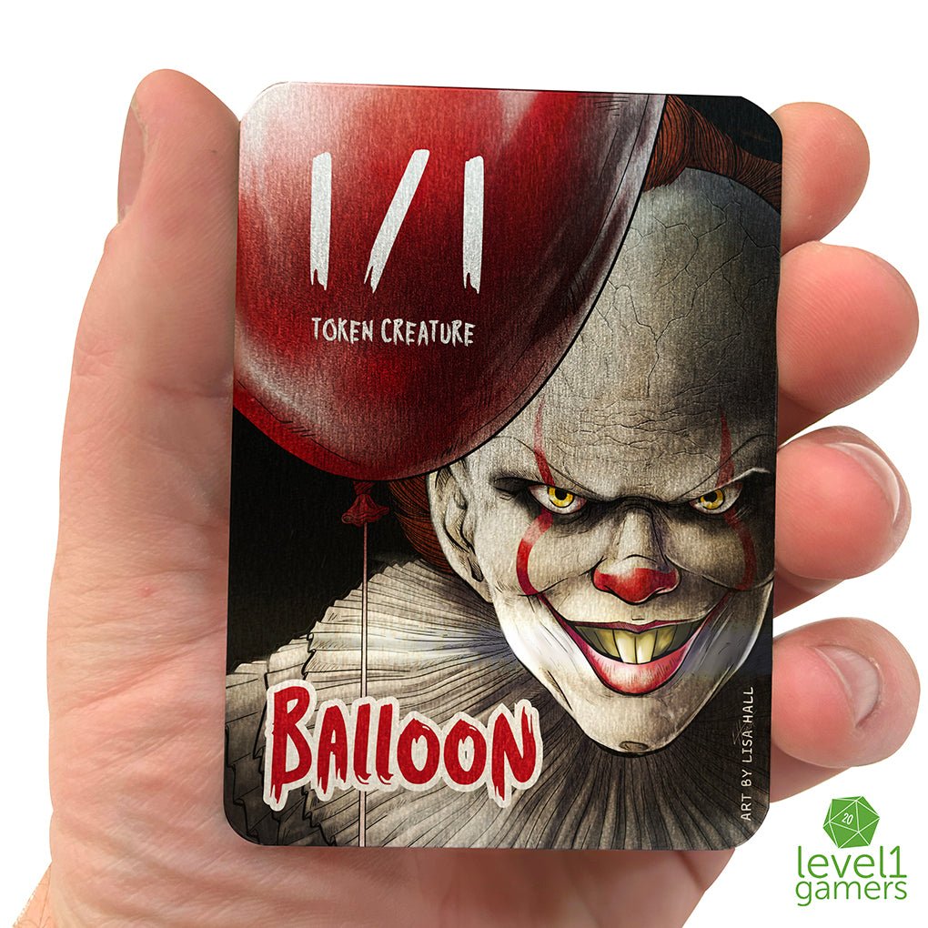 Balloon (Pennywise) - Metal Token Magic Card Level 1 Gamers