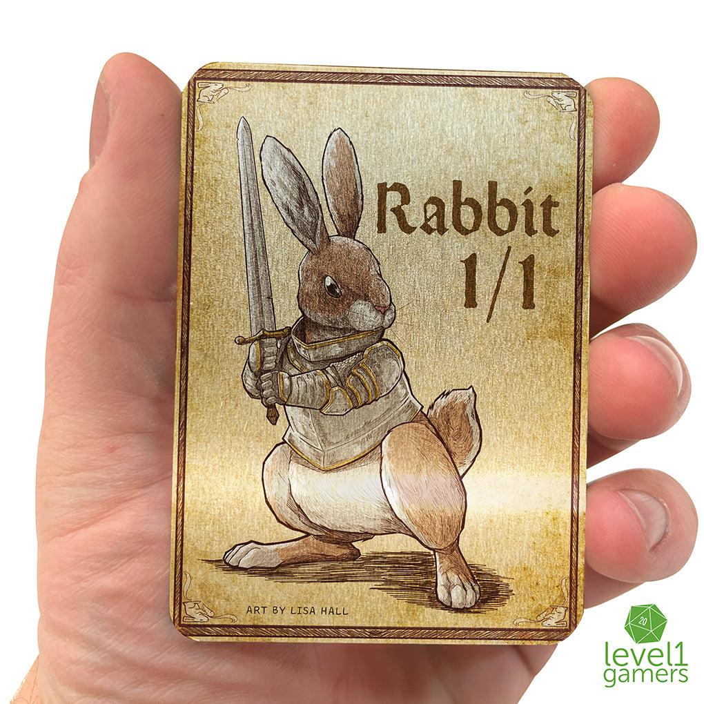 Rabbit - Metal Token Magic Card – Level 1 Gamers