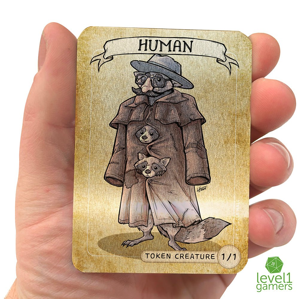 Human - Metal Token Magic Card Level 1 Gamers