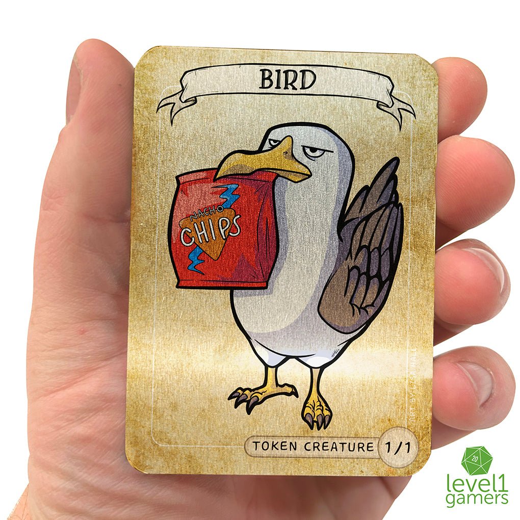 Bird (Seagull) - Metal Token Magic Card Level 1 Gamers