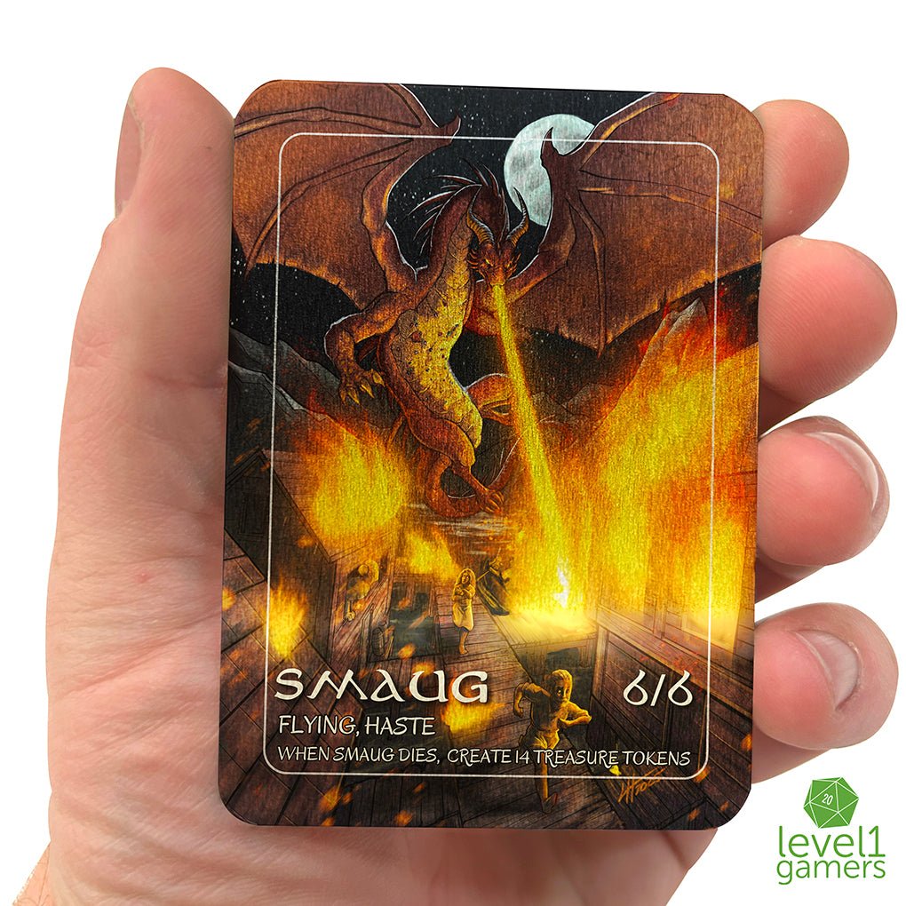 Smaug Metal Token Magic Card Level 1 Gamers