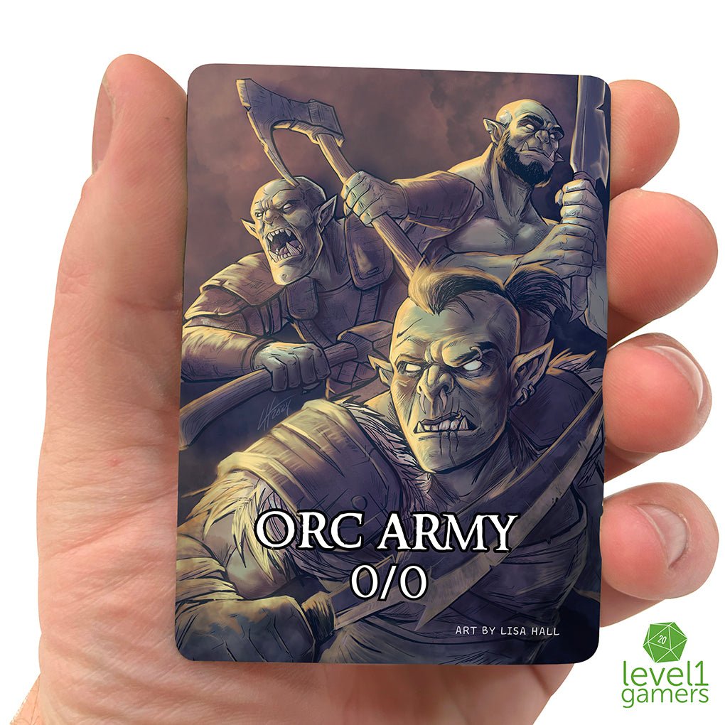 Orc Army Token Magic Card Pack (5 Cards) - Preorder Level 1 Gamers