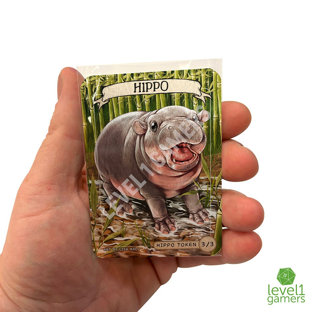 Pygmy Hippo - Metal Token Magic Card Level 1 Gamers