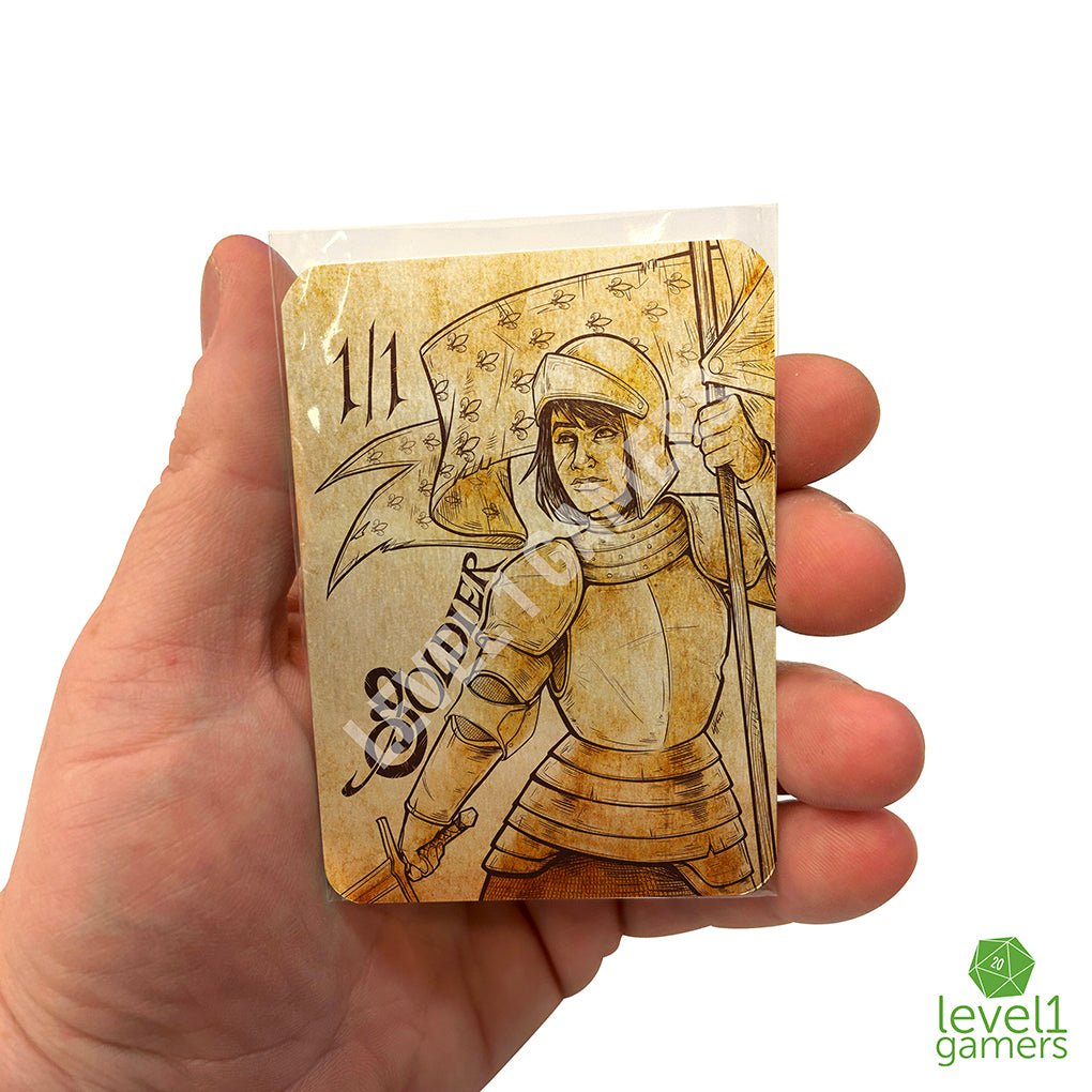 Joan of Arc Soldier - Metal Token Magic Card Level 1 Gamers