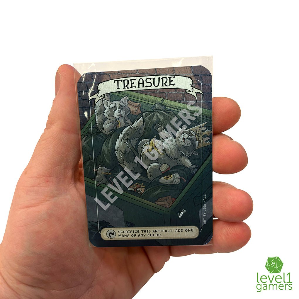 Raccoon Treasure - Metal Token Magic Card Level 1 Gamers