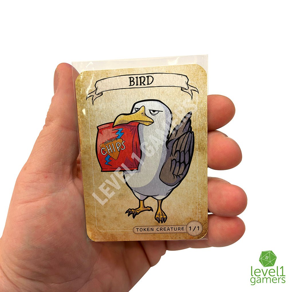 Bird (Seagull) - Metal Token Magic Card Level 1 Gamers