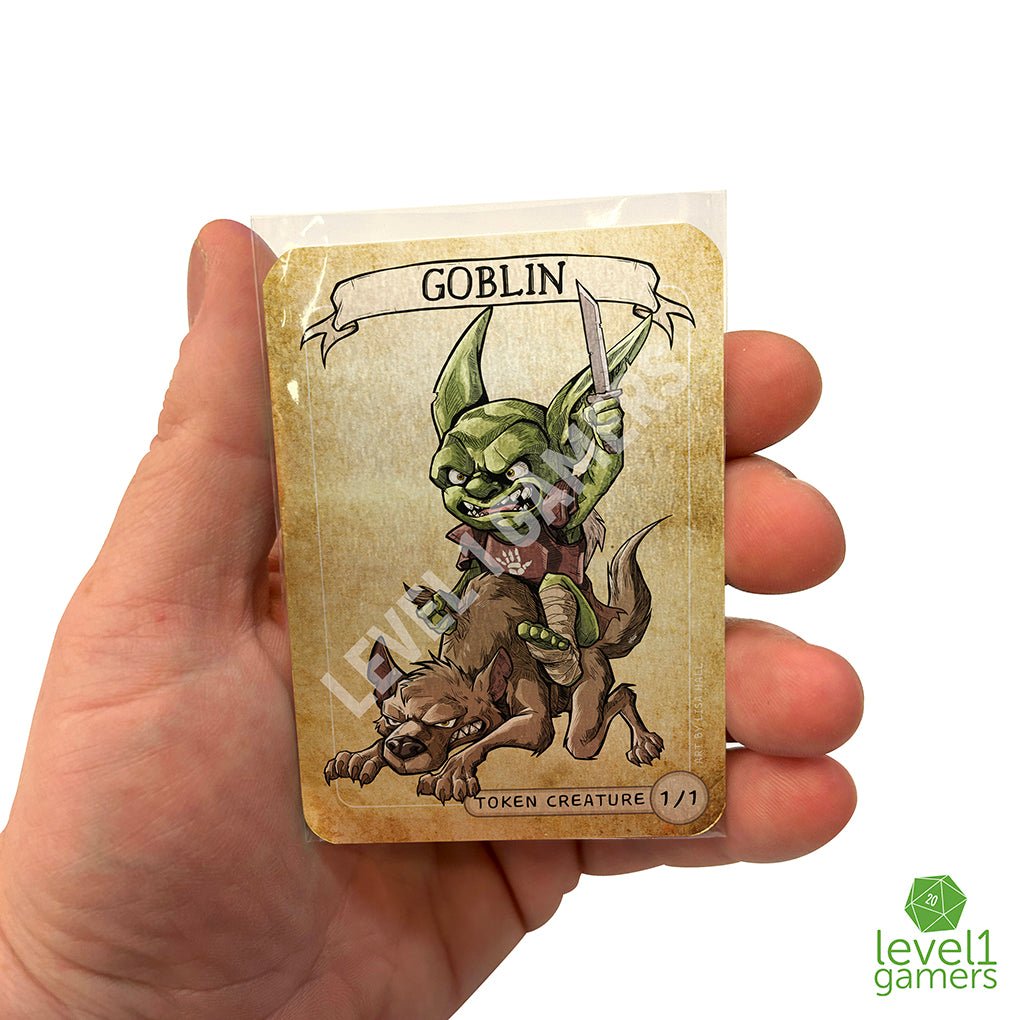 Fierce Goblin Metal Token Magic Card Level 1 Gamers