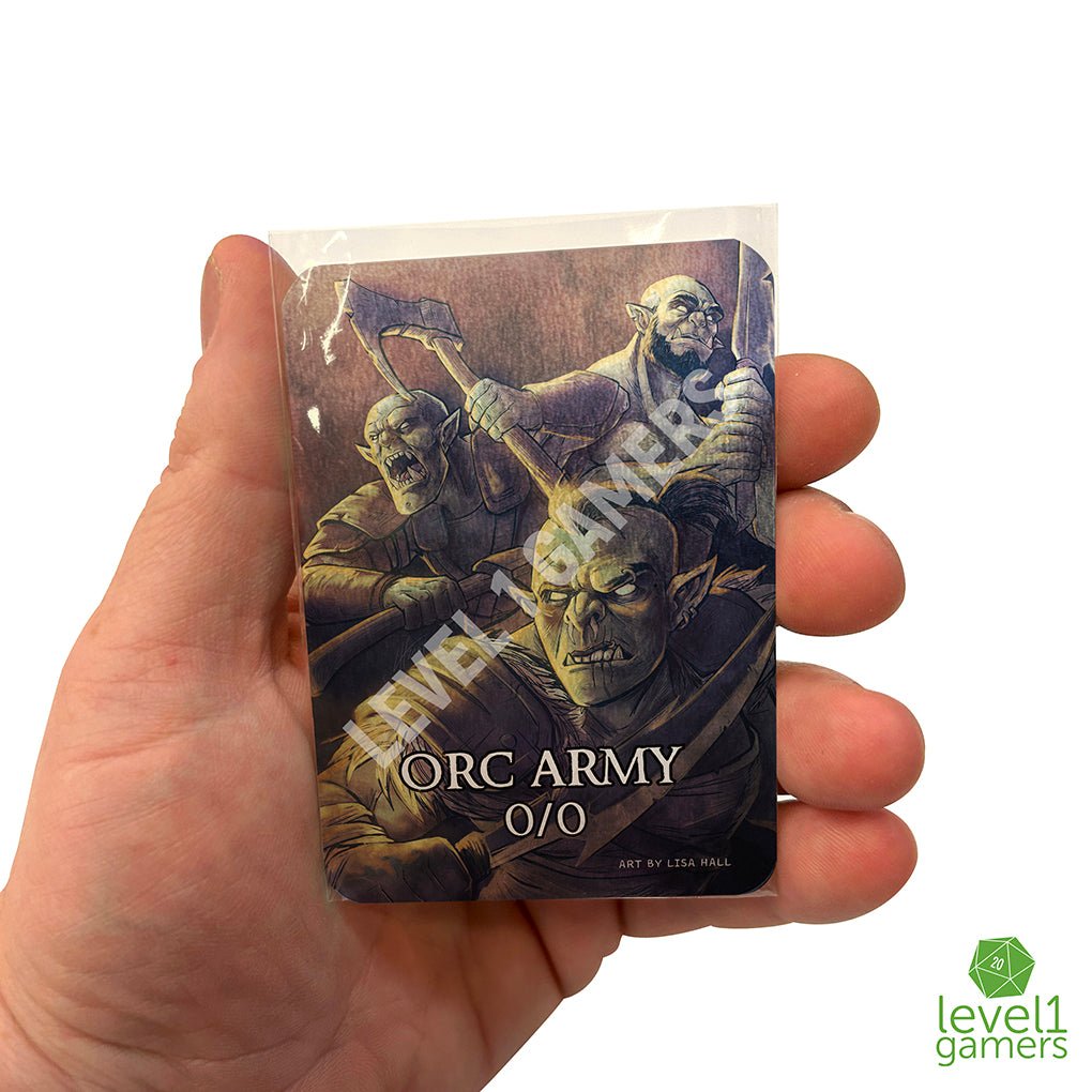 Orc Army Metal Token Magic Card Level 1 Gamers