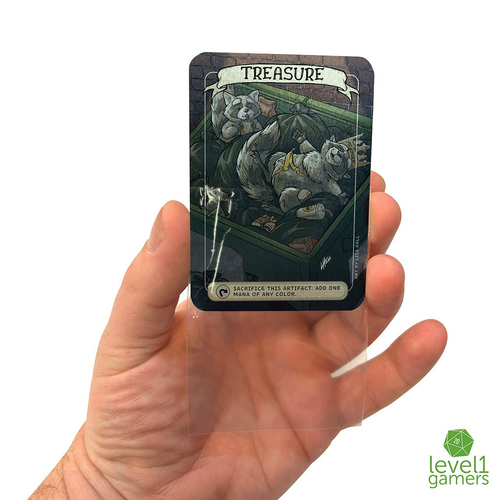 Raccoon Treasure - Metal Token Magic Card Level 1 Gamers