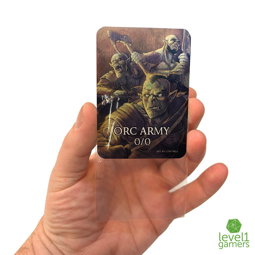 Orc Army Metal Token Magic Card Level 1 Gamers