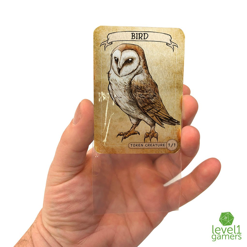 Bird (Owl) - Metal Token Magic Card Level 1 Gamers