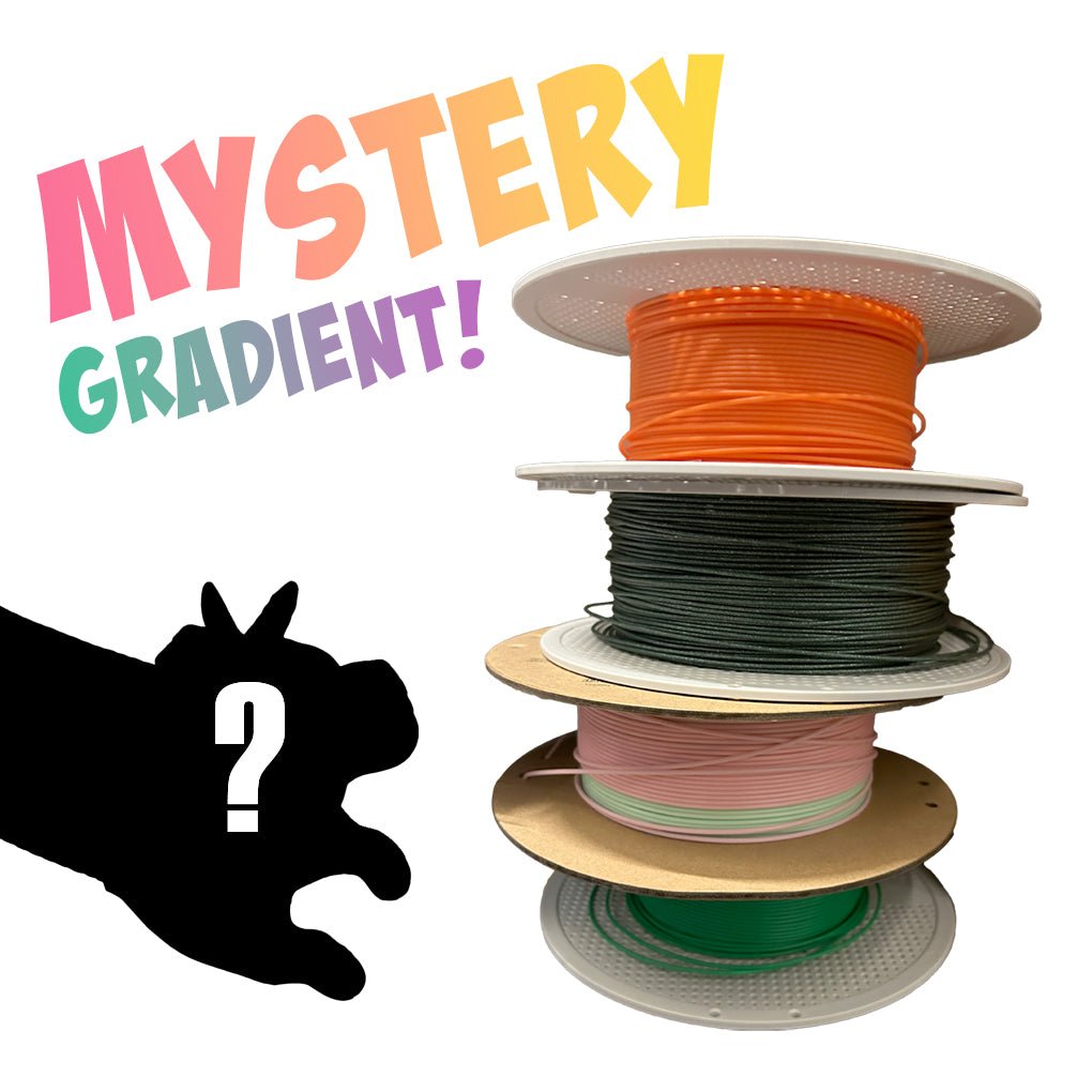 Mystery Gradient 3D Printed Small Unicorn Slinky Level 1 Gamers