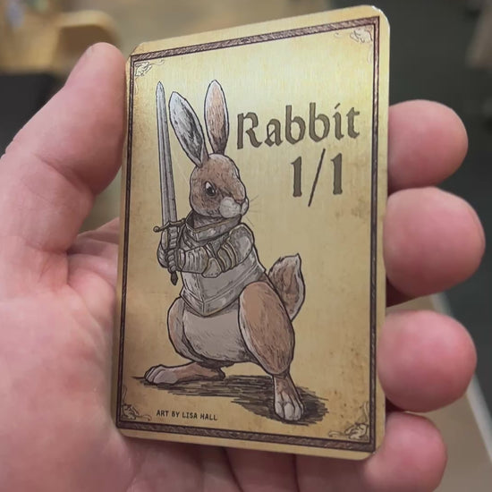 Rabbit - Metal Token Magic Card Level 1 Gamers
