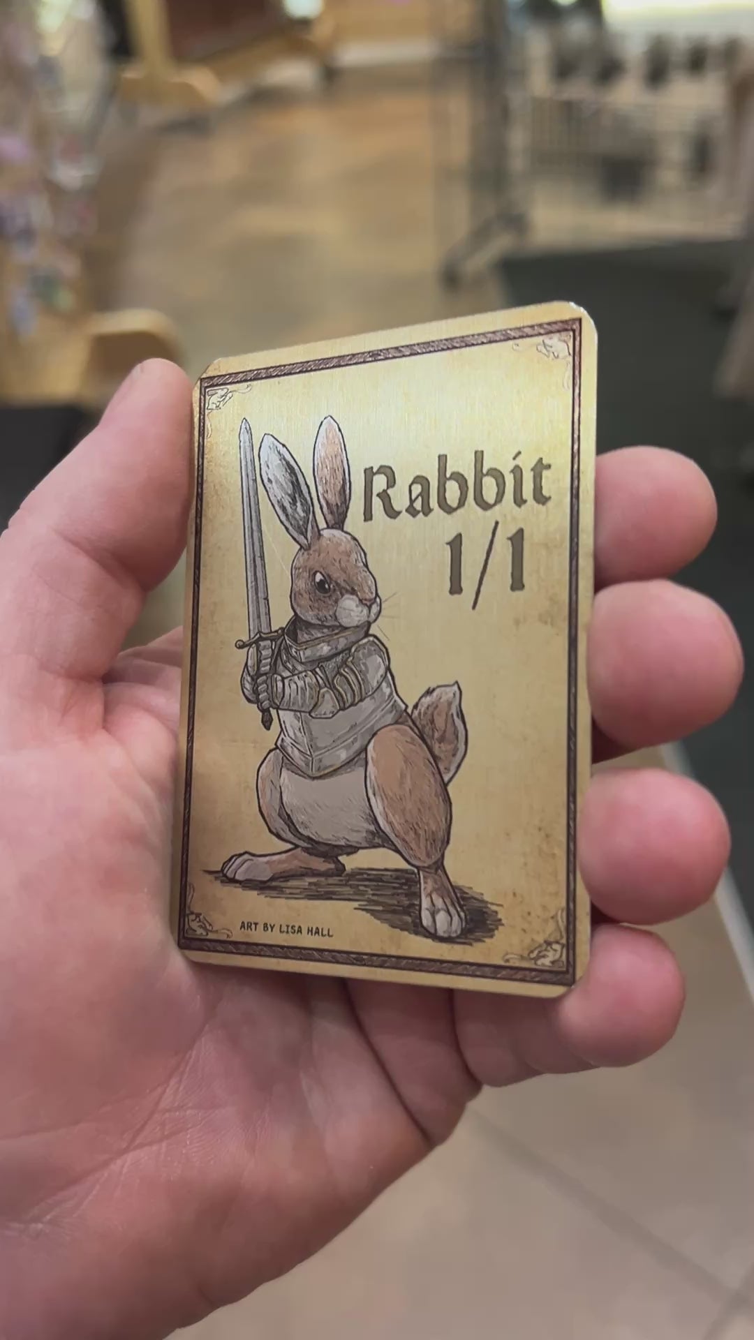 Rabbit - Metal Token Magic Card Level 1 Gamers