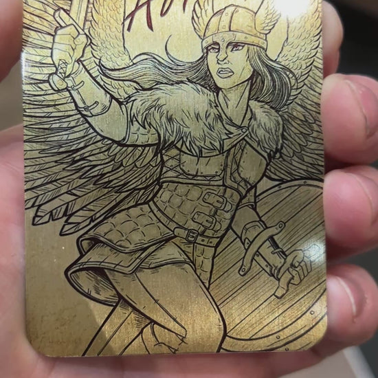 Valkyrie Angel - Metal Token Magic Card Level 1 Gamers