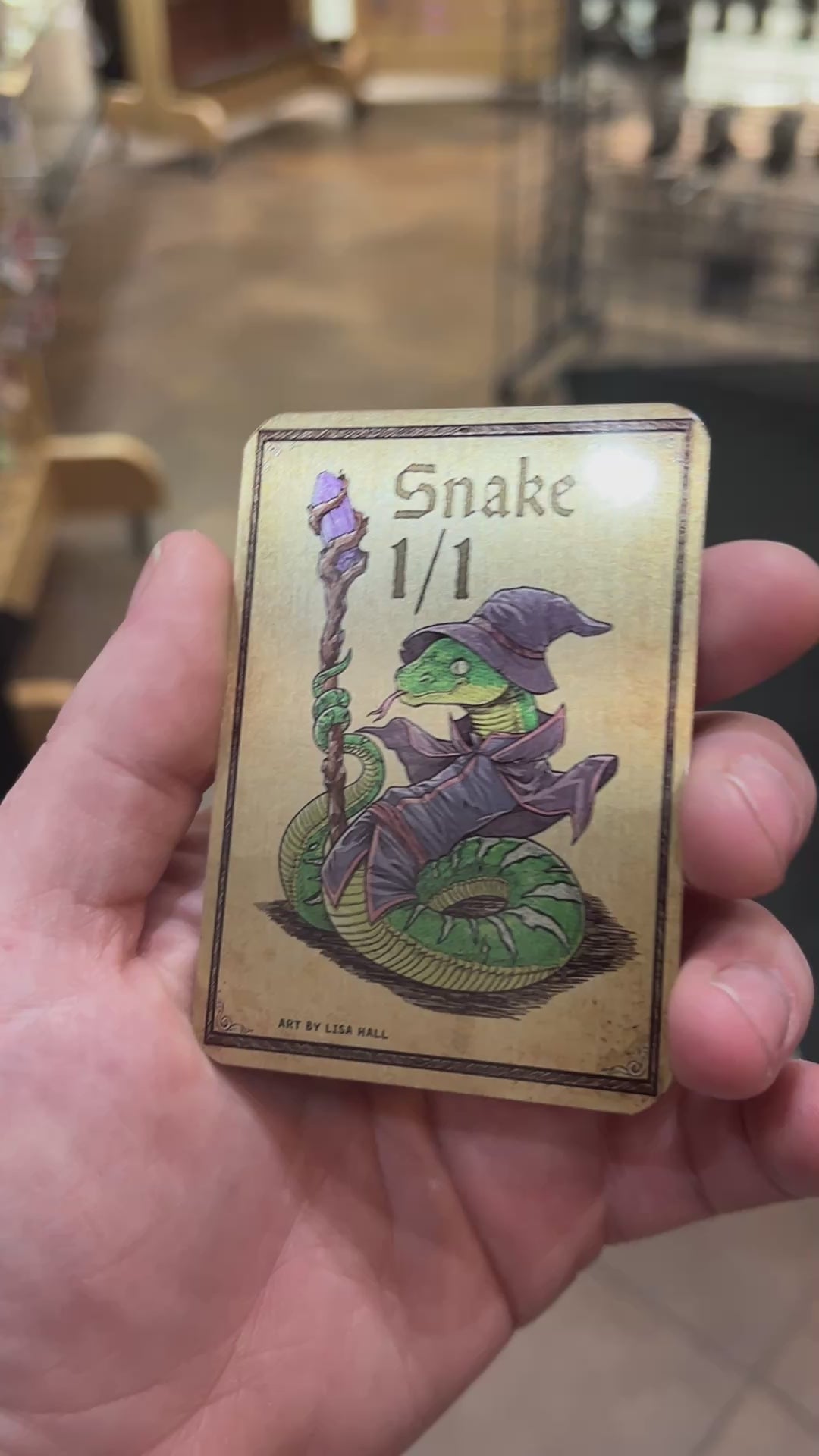 Snake - Metal Token Magic Card Level 1 Gamers