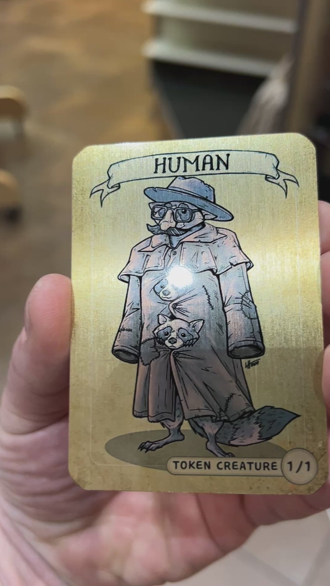 Human - Metal Token Magic Card Level 1 Gamers