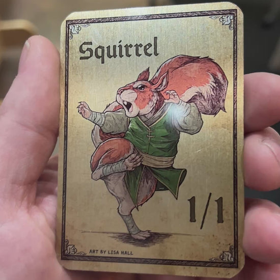 Squirrel - Metal Token Magic Card Level 1 Gamers